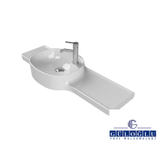 CeraStyle Harmony Etajerli Lavabo 100x37,5x26,4 cm (Soldan Hazneli)