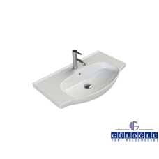Cerastyle Lila Etajerli Lavabo 65x45 cm
