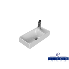 Cerastyle Sharp Etajerli Lavabo 60x30 cm (Soldan Batarya Delikli)