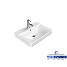Turkuaz Cerastyle Mona Etajerli Lavabo 60x45 cm